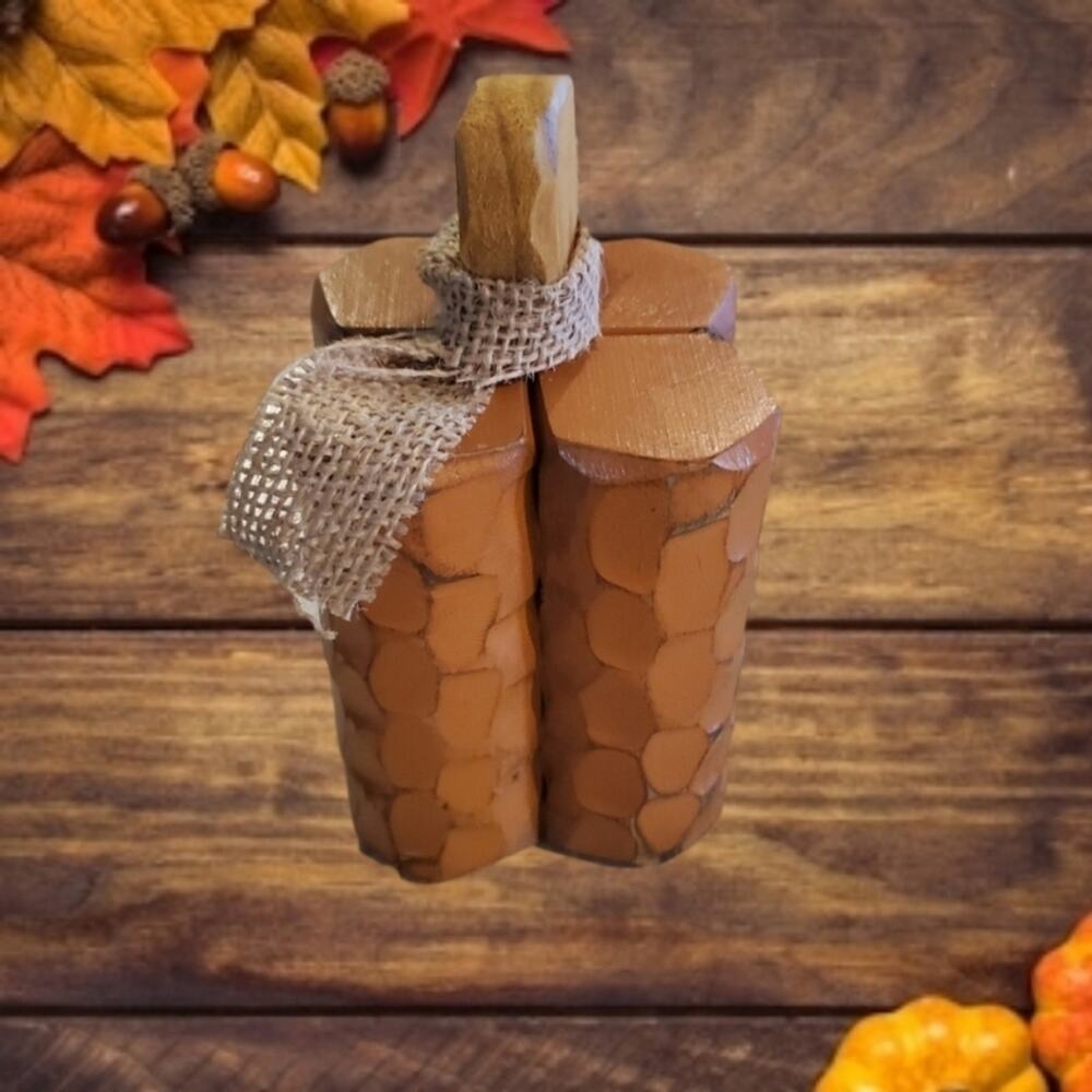 **new** Wooden Pumpkin Decor